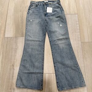 Pistola Light Blue Stevie High Rise Relaxed Flare NWT